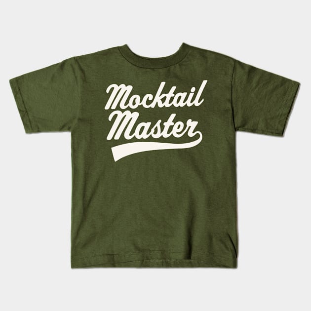 Mocktail Bar Bartender Recipes Mocktail Master Kids T-Shirt by PodDesignShop